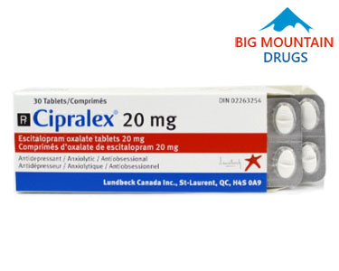 Best Price on Cipralex from Canada by Lundbeck Big Mountain Drugs